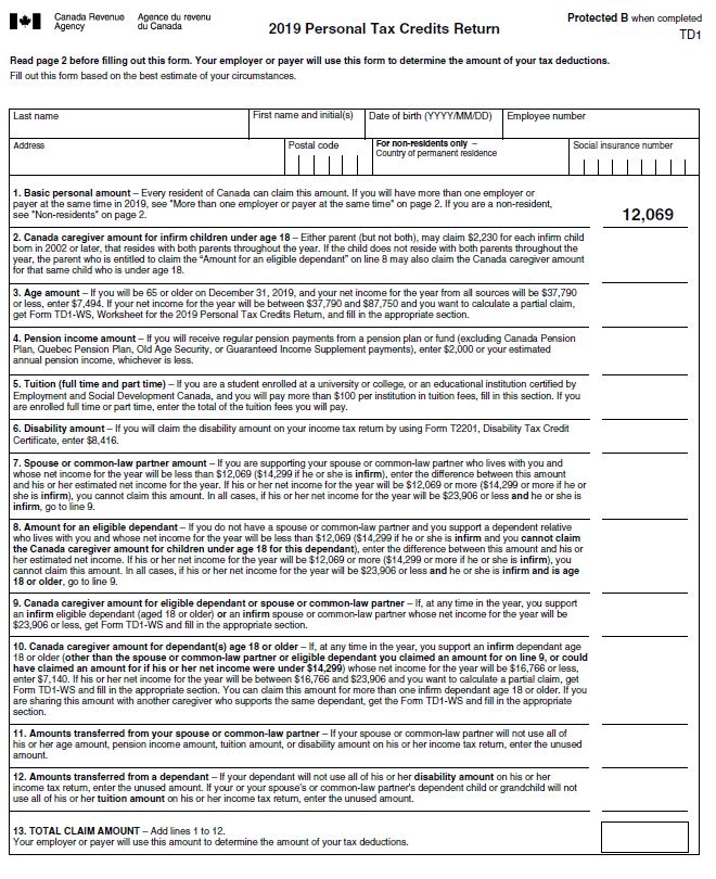 tax form for new employee