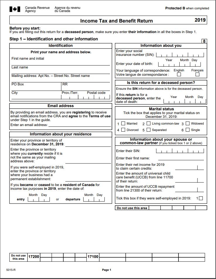 tax form canada