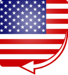 USA tax refund flag